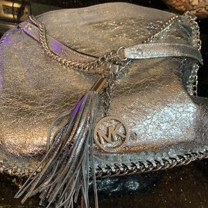 Silver Metallic Michael Kor Bag